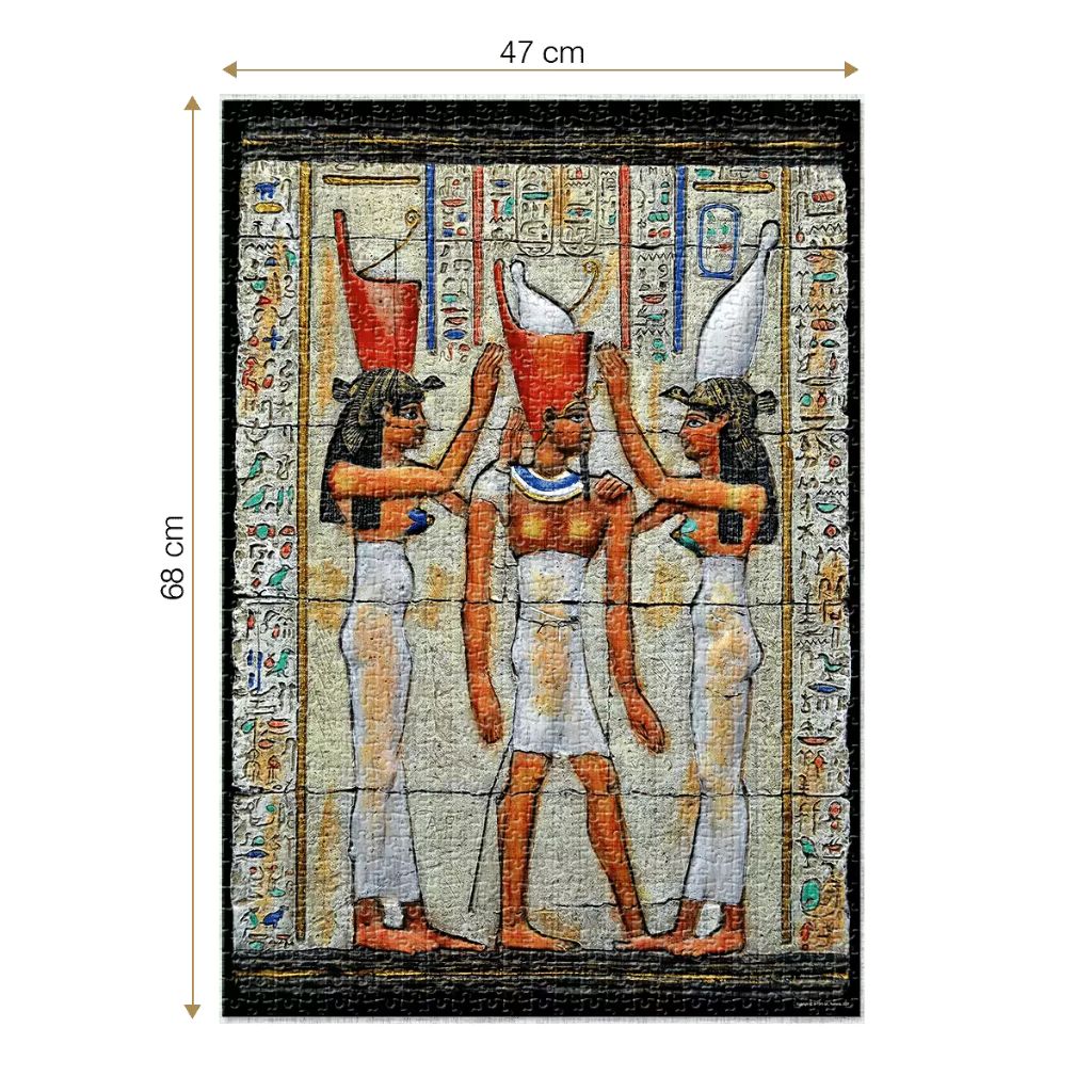 Il Faraone Egiziano Tolomeo Viii L’incoronazione Al Tempio Di Horus – Puzzle 1000 Pezzi Marcadtoys