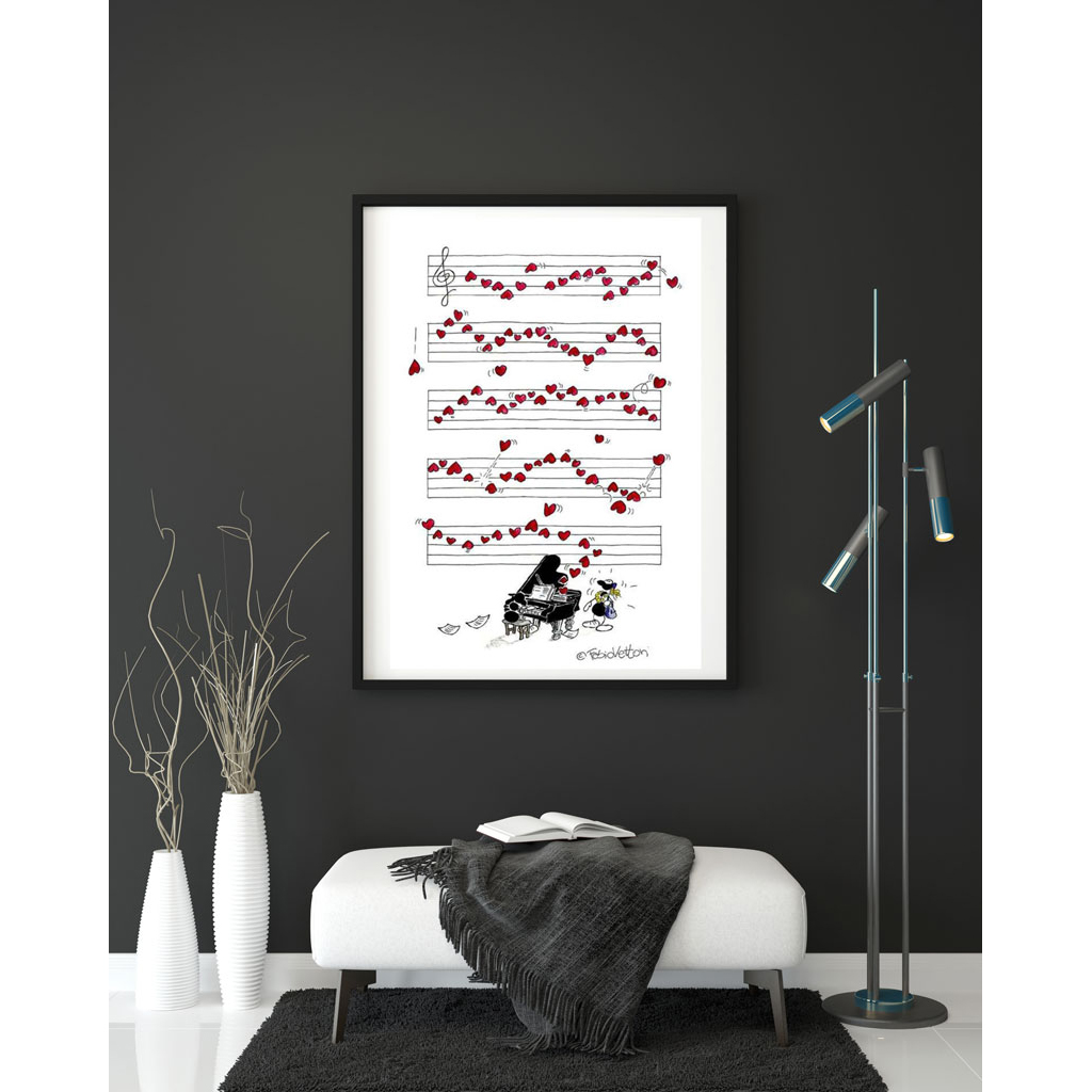 Poster Frame In Living Room Psd Mockup