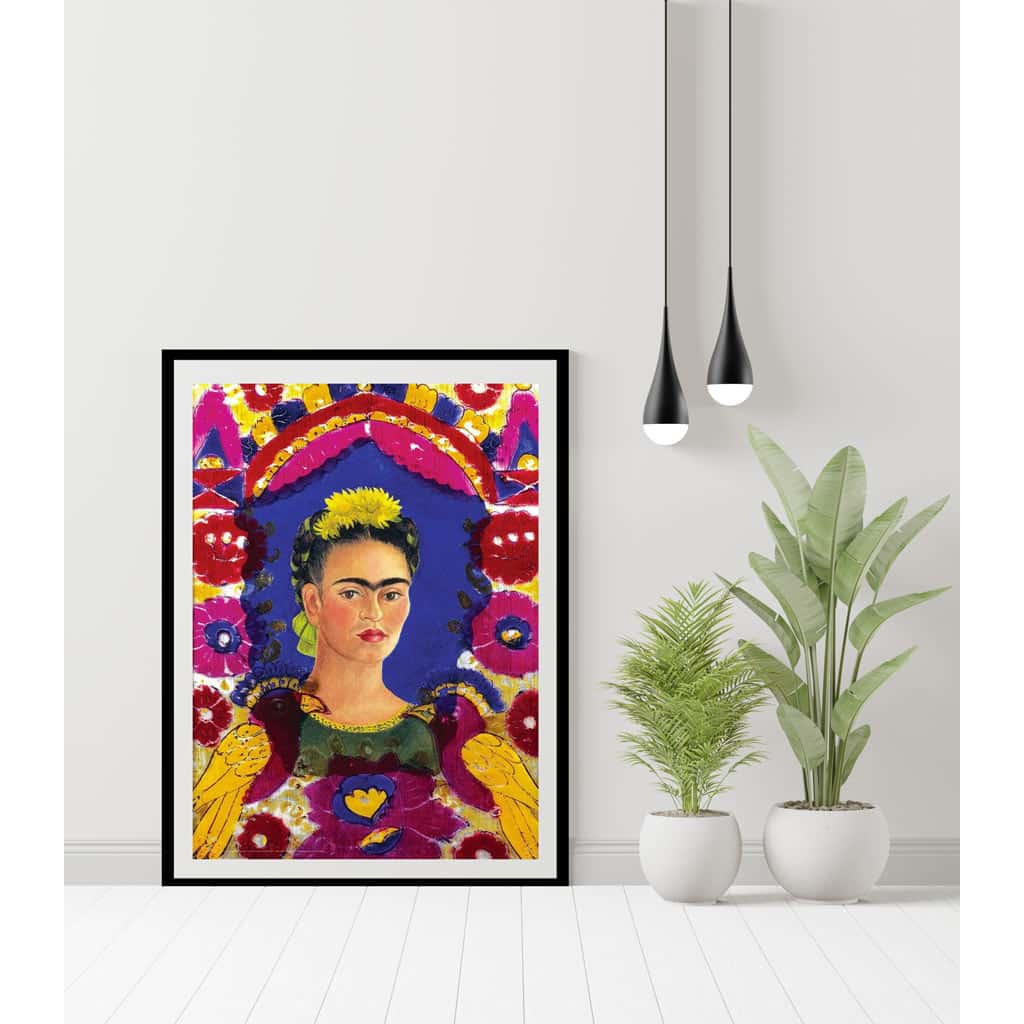 Poster Frame In Living Room Psd Mockup