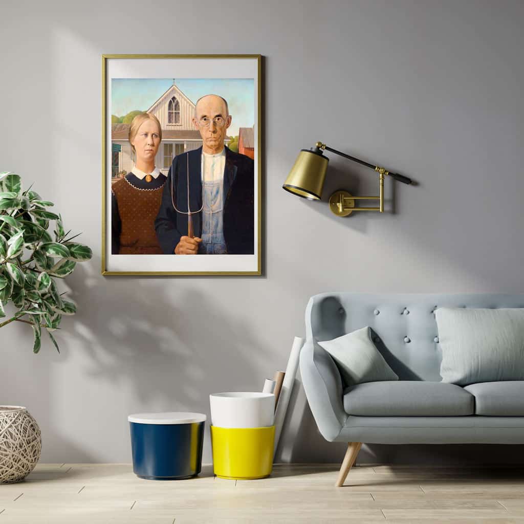 Grant Wood American Gothic Arte Puzzle