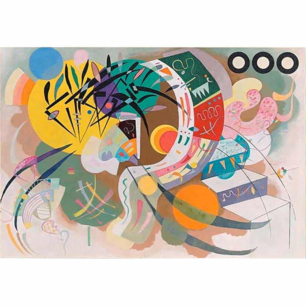 Kandinsky Dominant Curve Puzzle Dtoys 1000 Pezzi Opera Arte