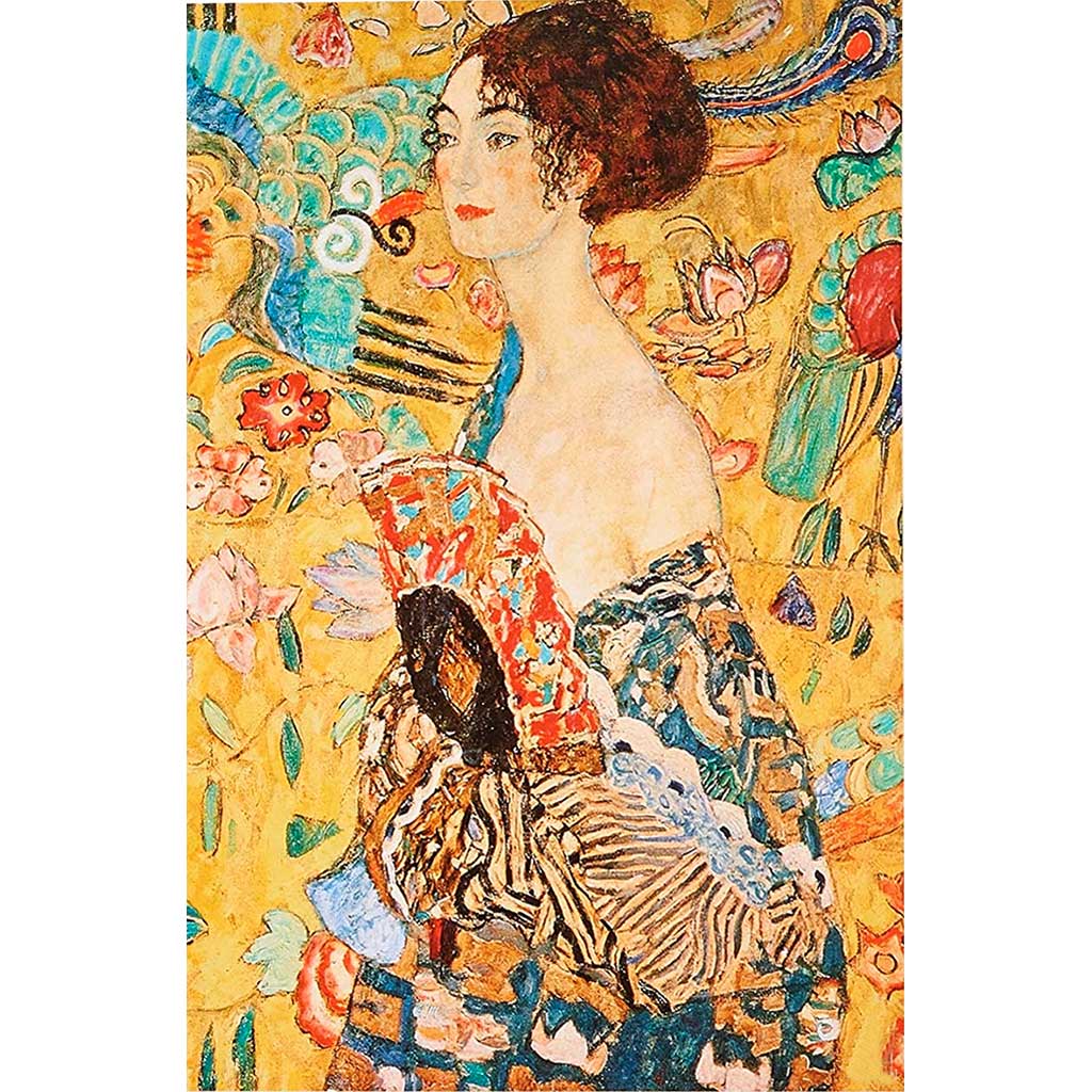 Klimt Puzzle Donna Con Ventaglio Dtoys 1000 Pezzi