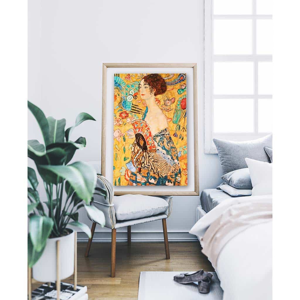 Klimt Puzzle Donna Con Ventaglio Puzzle Dtoys 1000 Pezzi
