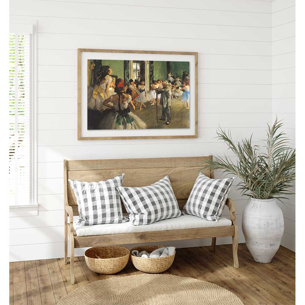 La Classe Di Danza Degas Puzzle 1000 Pezzi Dtoys Cornice Opera