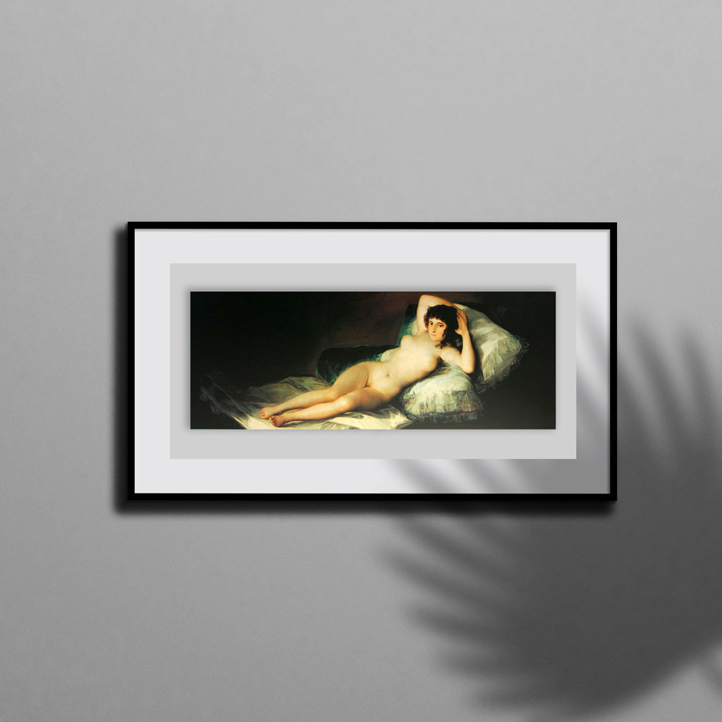 La Maya Desnuda Goya Puzzle Quadro Cornice