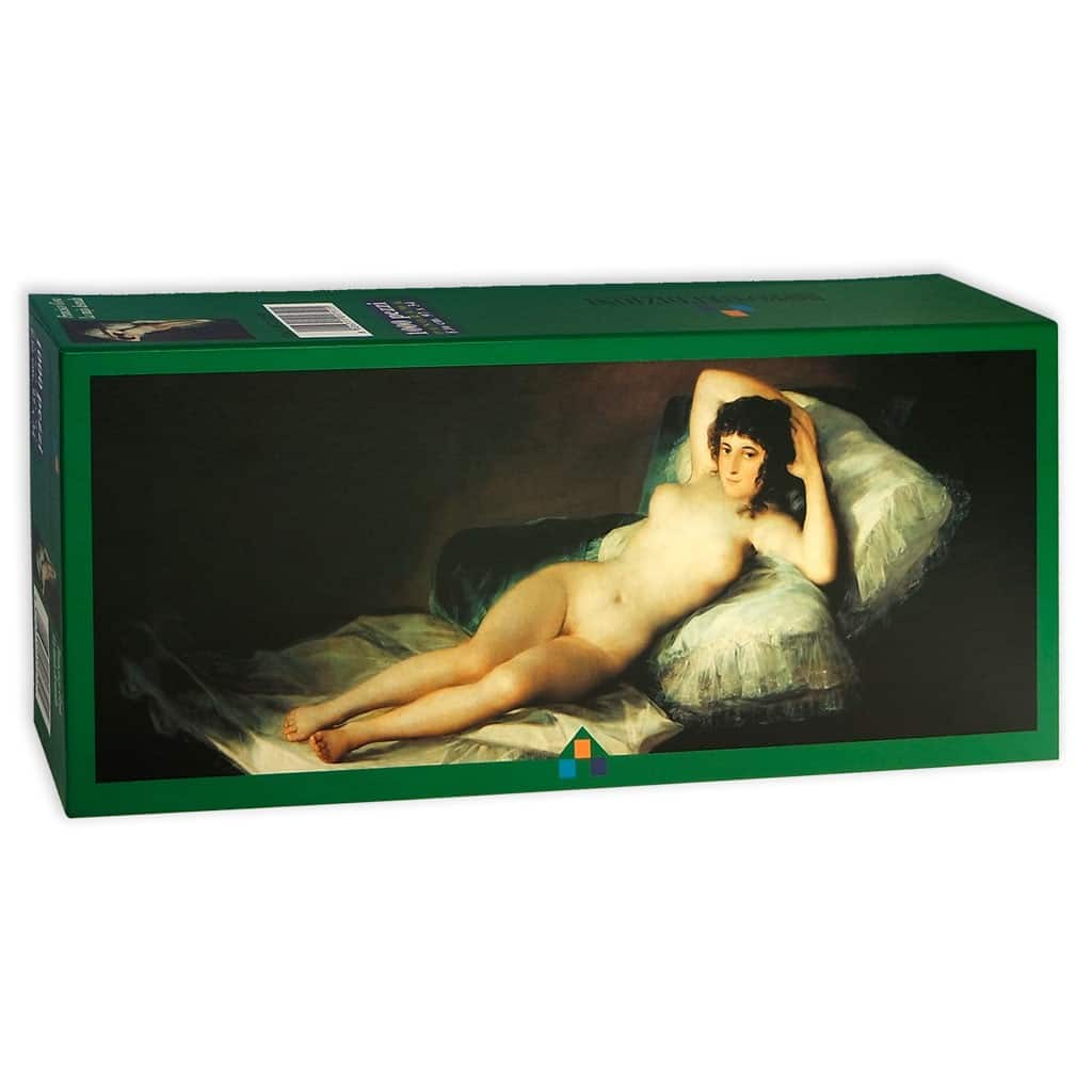 La Maya Desnuda Goya Puzzle Scatola Fronte