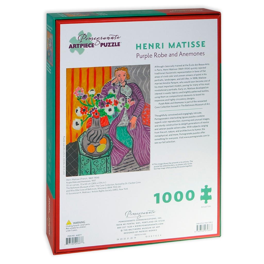 Matisse Opera Vestito Viola E Anemoni Scatola Retro