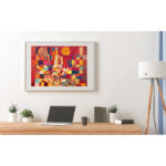 Poster Frame Mockup On The Wall With Plant