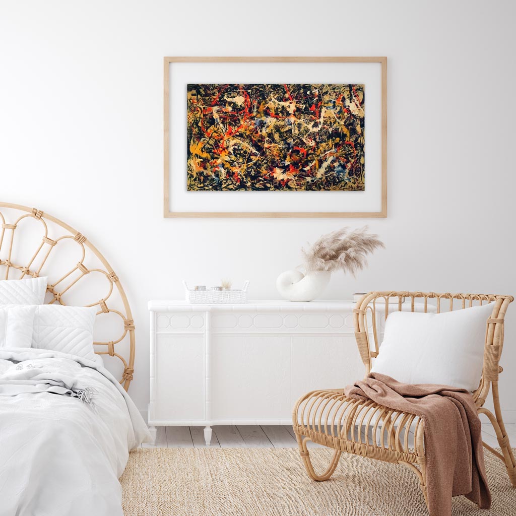 Pollock Convergence Quadro Opera Arte