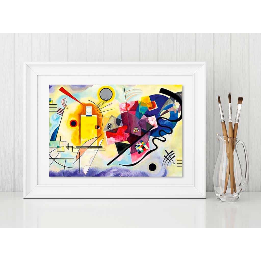 Puzzle 1000 Pezzi Kandinsky Giallo Rosso Blu Dtoys Cornice
