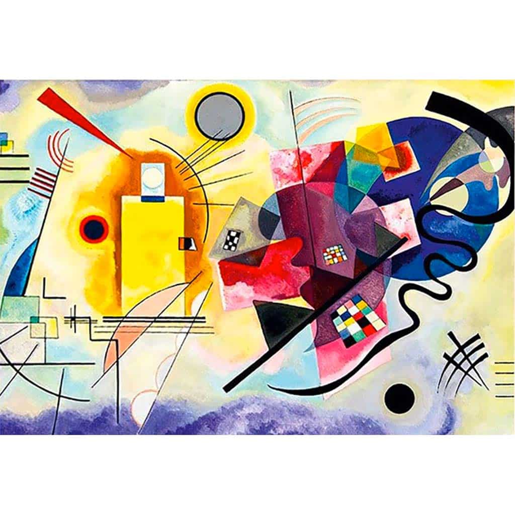 Puzzle 1000 Pezzi Kandinsky Giallo Rosso Blu Dtoys Opera Arte