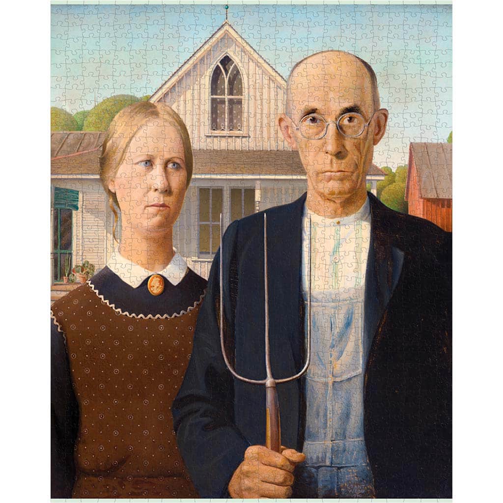 Puzzle Arte Grant Wood American Gothic