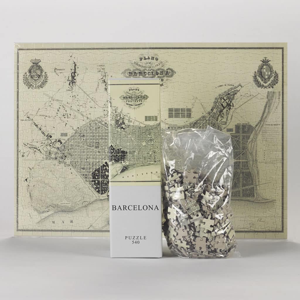 Puzzle Barcellona Mappa