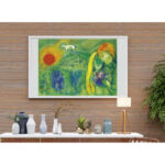 Poster Frame In Living Room Psd Mockup