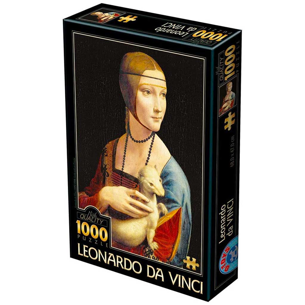 Puzzle Dama Con Lermellino Leonardo Da Vinci 1000 Pezzi Dtoys