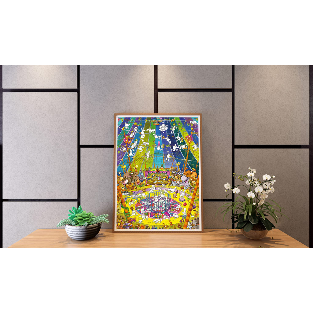 Poster Frame In Living Room Psd Mockup