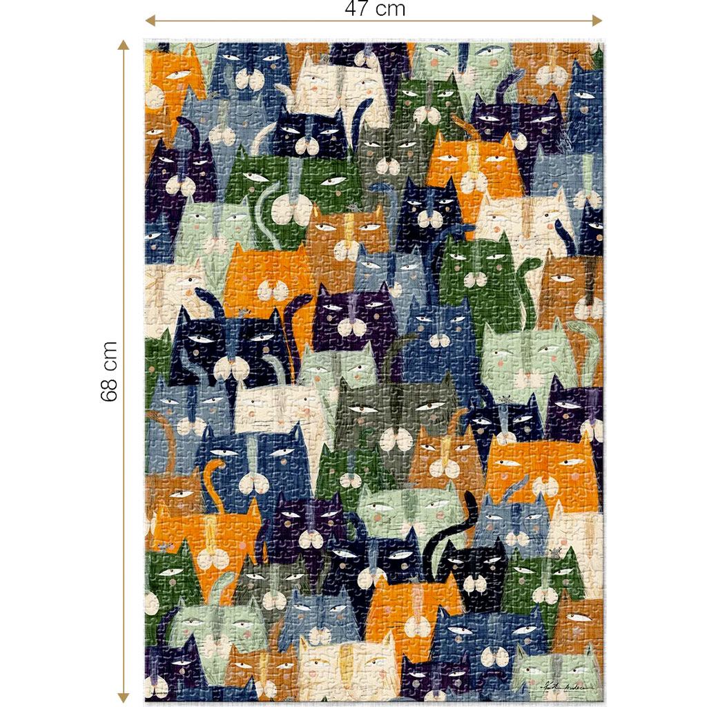 Puzzle Gatti Kurti 1000 Pezzi