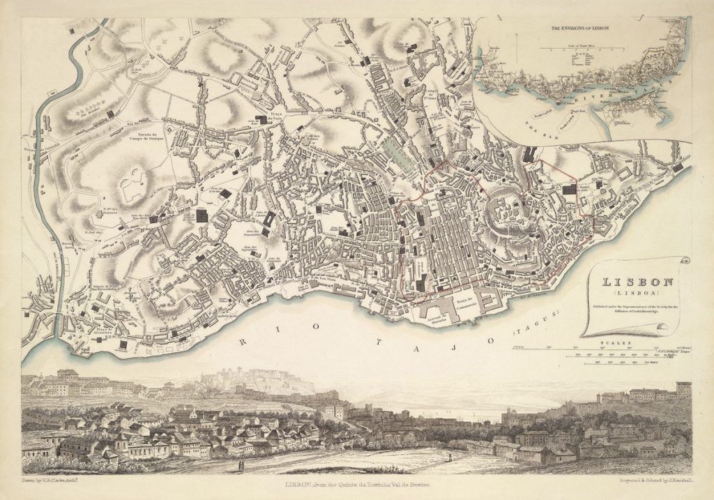 Puzzle Lisboa Mappa Citta