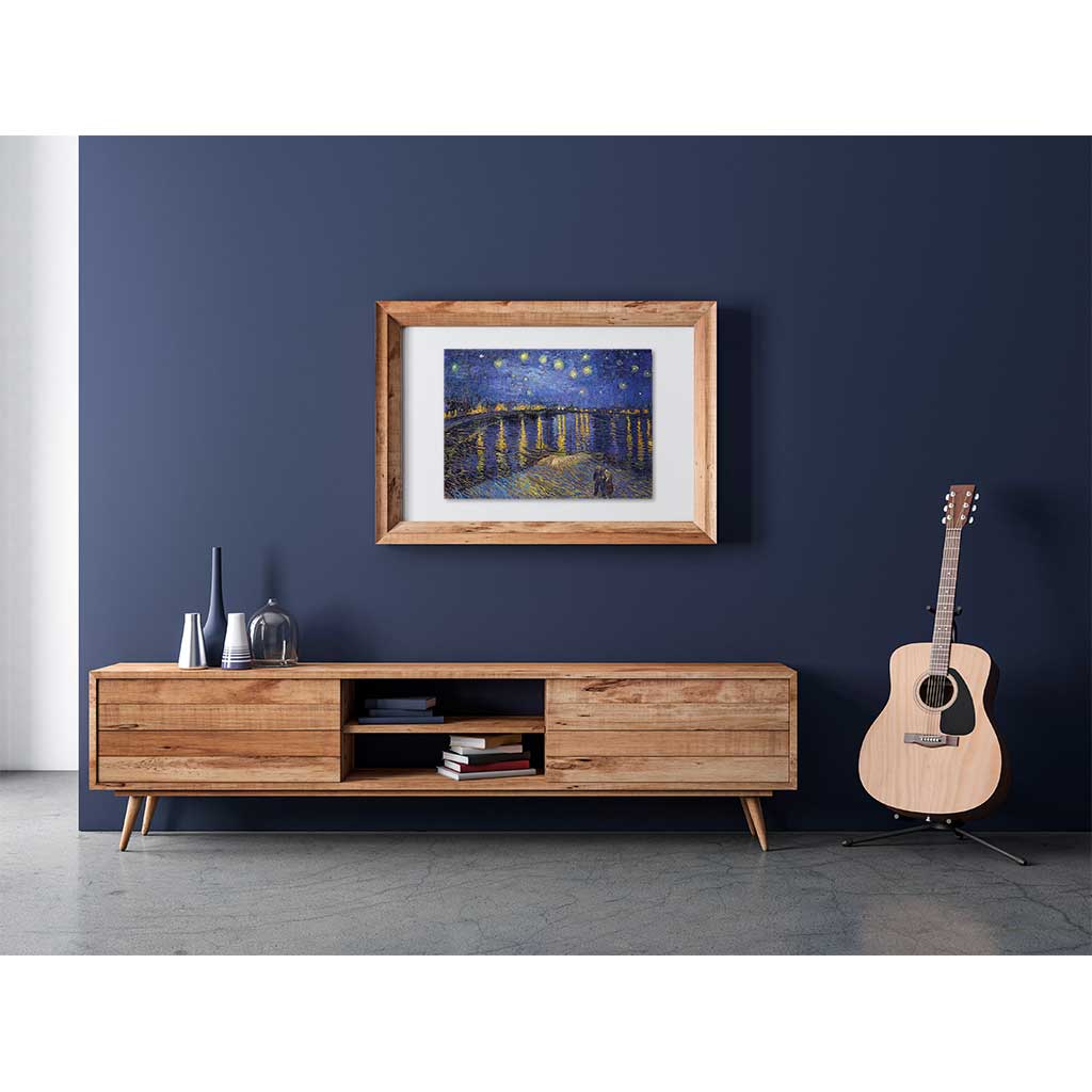 Puzzle Notte Stellata Sul Rodano Van Gogh 1000 Pezzi Cornice Quadro Puzzle