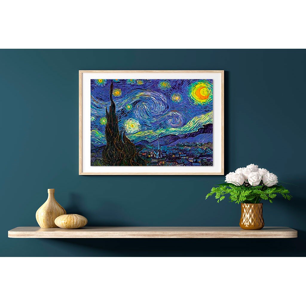 Puzzle Notte Stellata Van Gogh D Toys 1000 Pezzi Arte Cornice Quadro