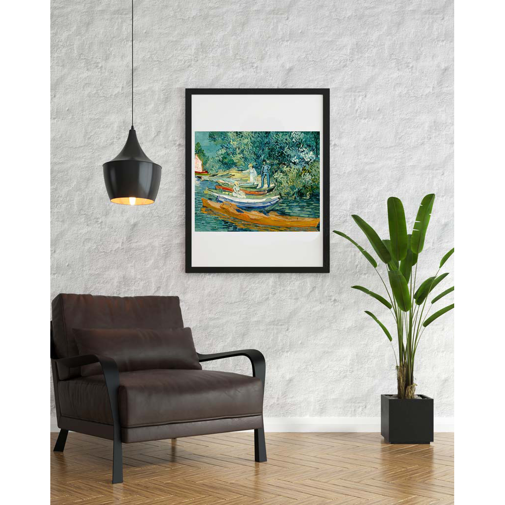 Poster Frame In Living Room Psd Mockup